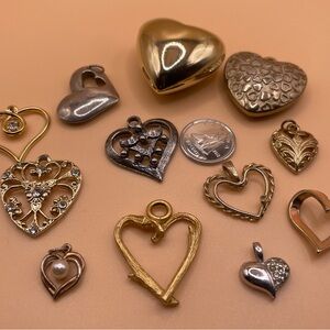 COPY - Lot of Heart Shaped Pendants